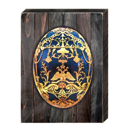 DESIGNOCRACY Faberge Egg Art on Board Wall Decor 9872008